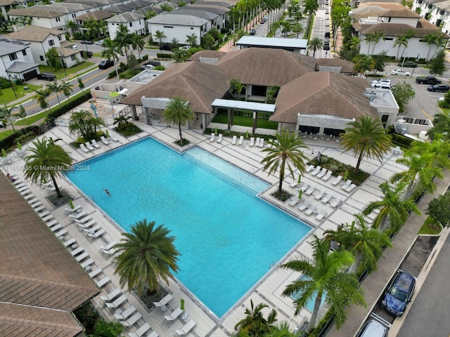 view of pool with a patio