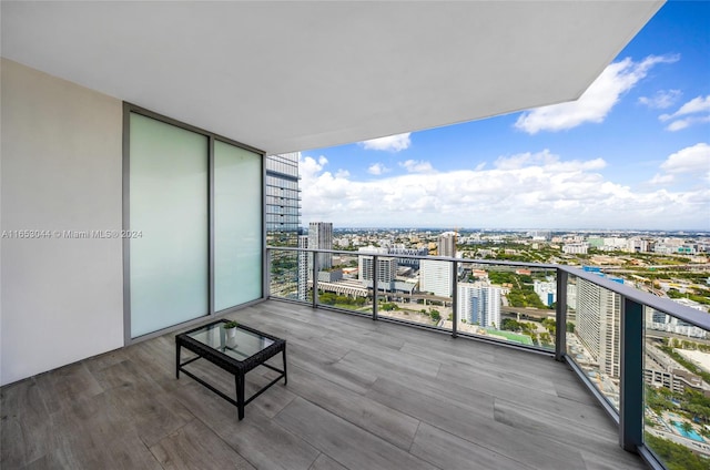 view of balcony