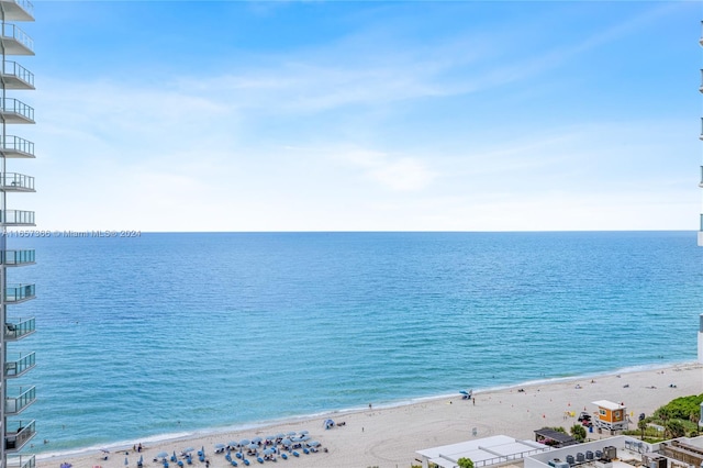 water view featuring a view of the beach