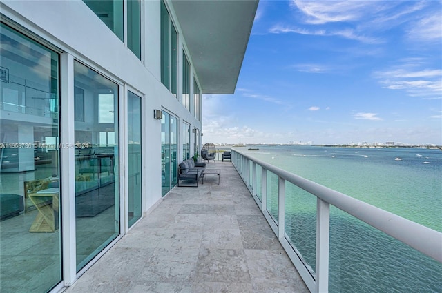 7939 E Dr Unit 15, North Bay Village, FL 33141 - balcony featuring a water view