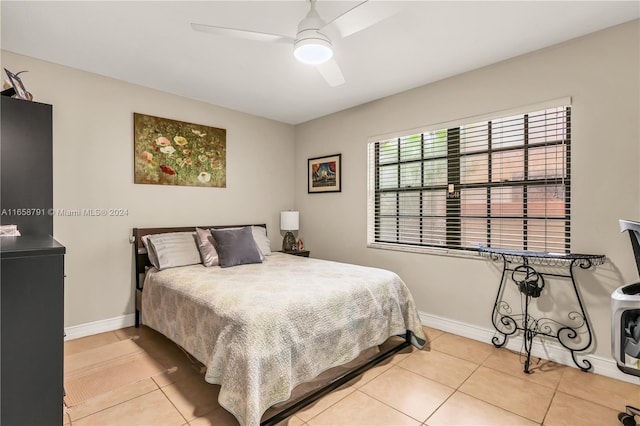 3507 Emerald Oaks Dr Unit 1804, Hollywood, FL 33021 - tiled bedroom featuring baseboards and a ceiling fan