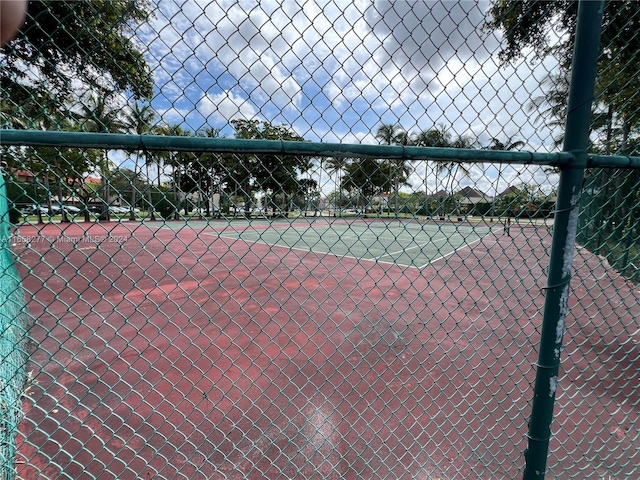 view of tennis court