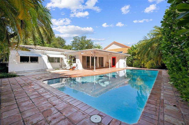 view of pool with a patio