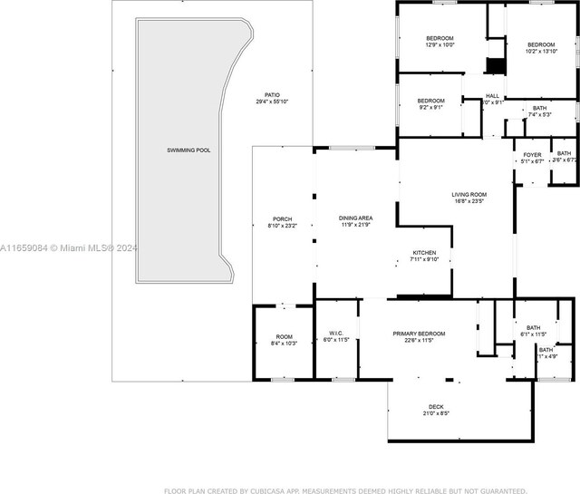 791 Allendale Rd, Key Biscayne, FL 33149 - floor plan / room layout
