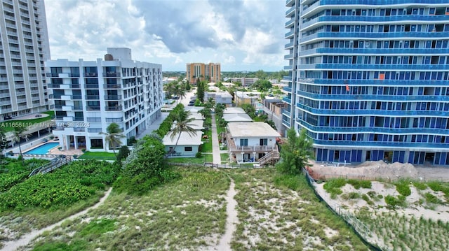 exterior space with a community pool