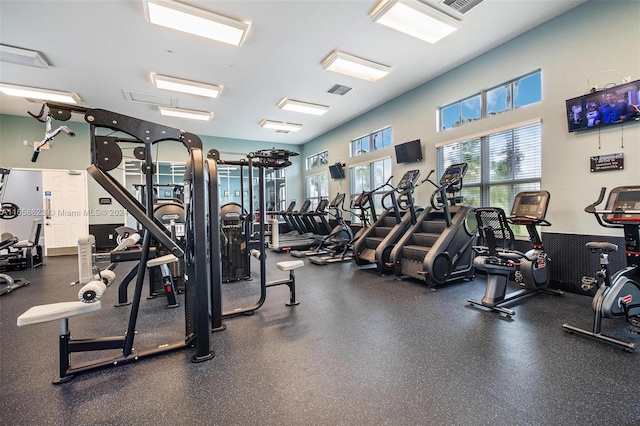 view of exercise room