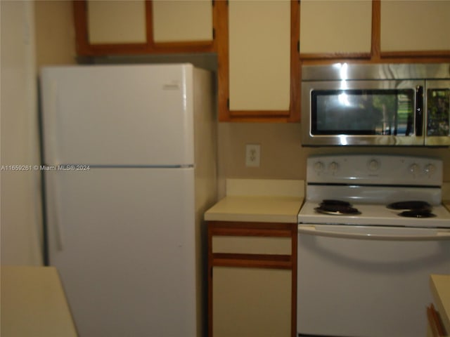 kitchen with white appliances