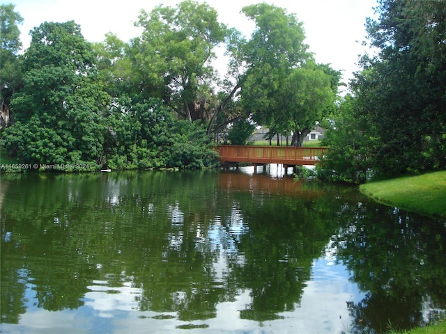 view of water feature