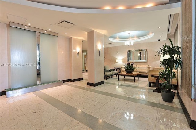 3801 S Ocean Dr Unit 12M, Hollywood, FL 33019 - community lobby with recessed lighting