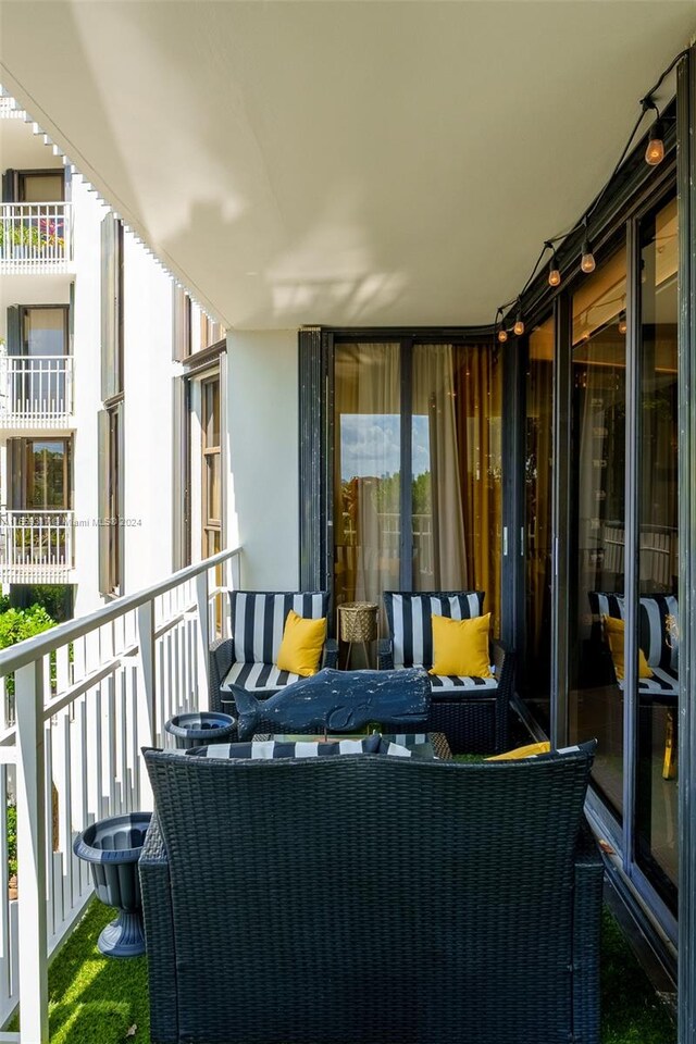 balcony with an outdoor living space