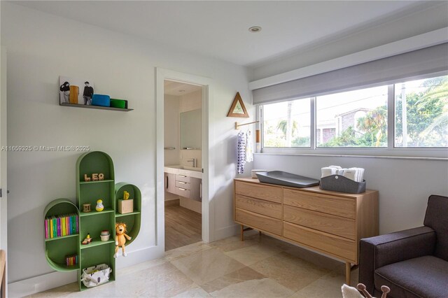 bedroom with ensuite bath