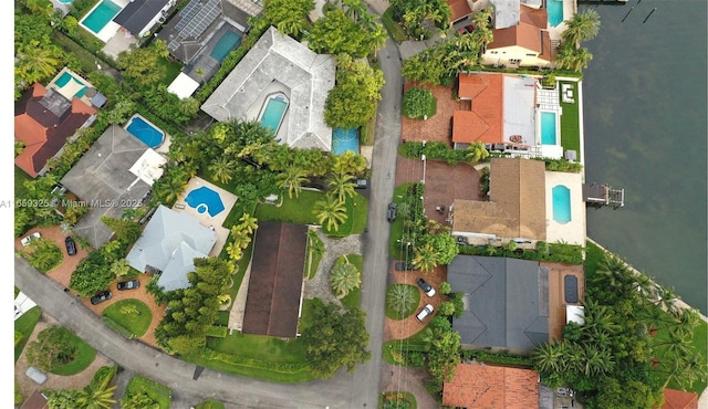 drone / aerial view featuring a residential view