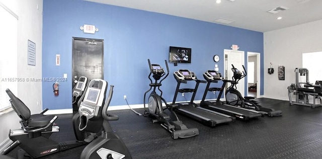 view of exercise room