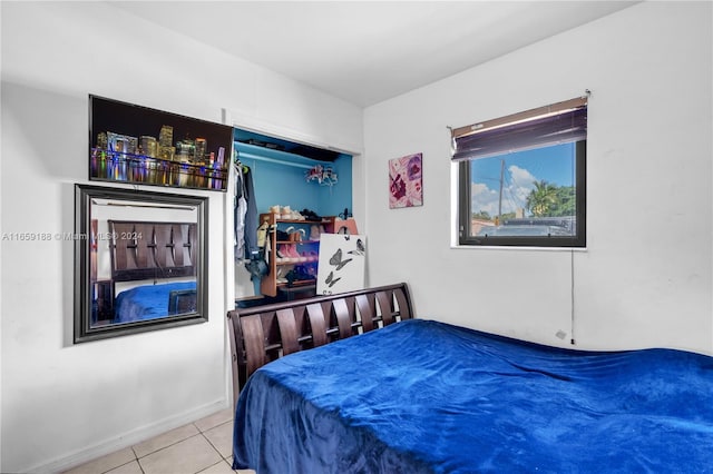 view of tiled bedroom