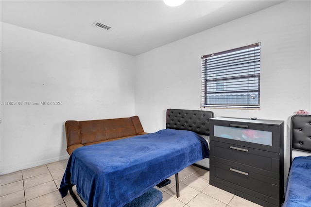 view of tiled bedroom