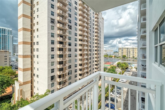 view of balcony