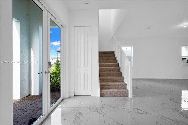 12267 SW 43rd Ct, Davie, FL 33330 - staircase featuring marble finish flooring
