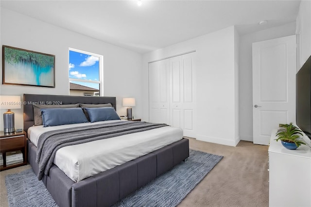 12267 SW 43rd Ct, Davie, FL 33330 - bedroom with light colored carpet and a closet