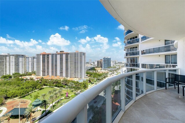 view of balcony