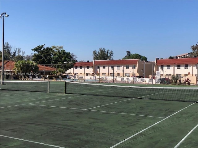 view of tennis court