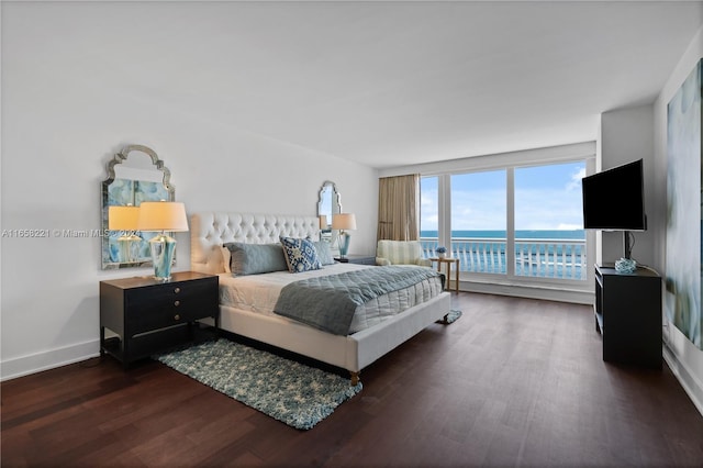 2200 S Ocean Ln Unit 702, Fort Lauderdale, FL 33316 - bedroom with dark wood-type flooring and baseboards