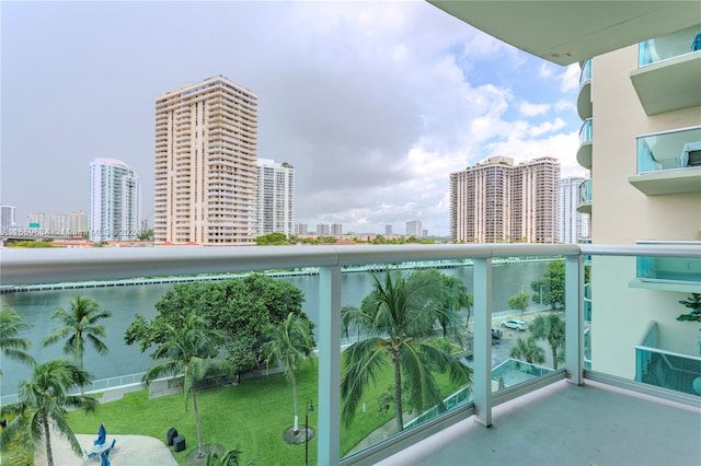 view of balcony