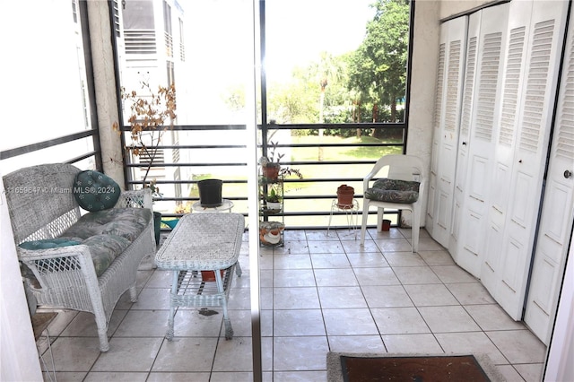 balcony with a baseboard radiator