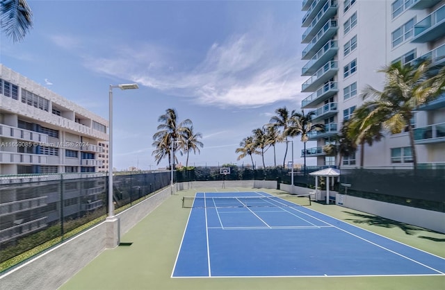 view of tennis court