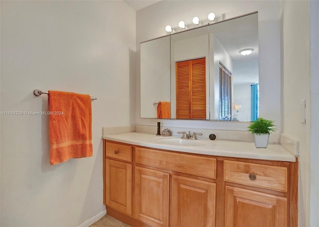 bathroom with vanity