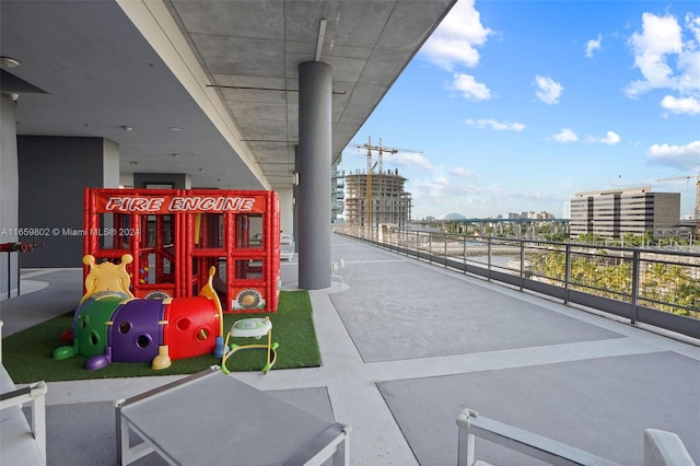 view of balcony