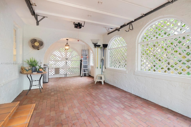 interior space featuring french doors