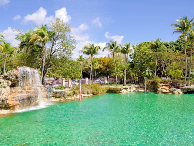 view of water feature