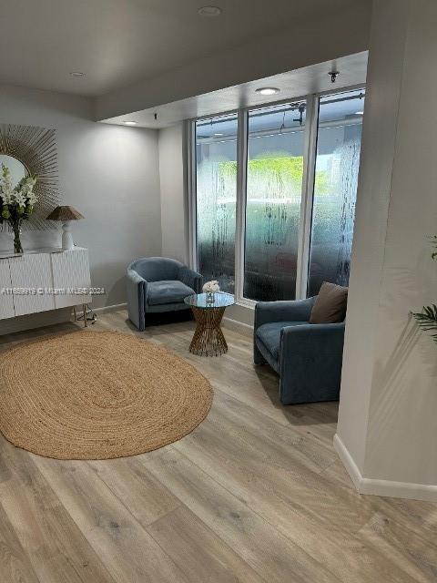 bedroom featuring light wood-type flooring