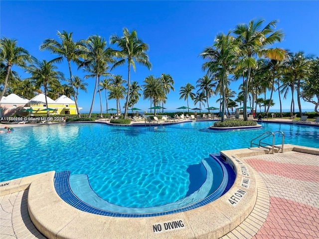 view of pool