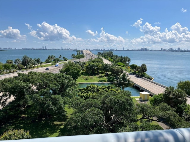 view of water feature