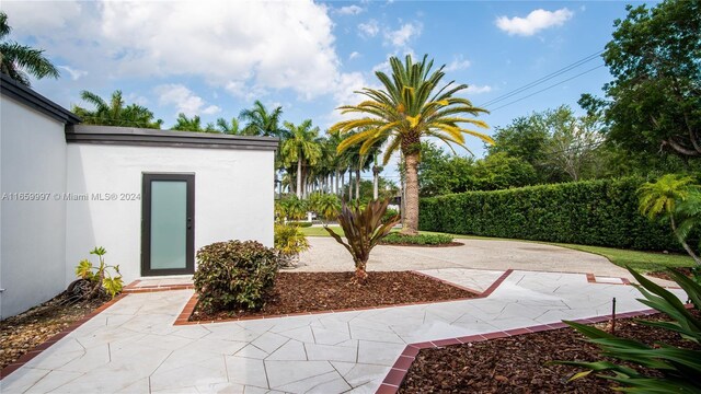 exterior space with a patio area