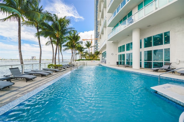 665 NE 25th St Unit 1704, Miami, FL 33137 - community pool with a water view