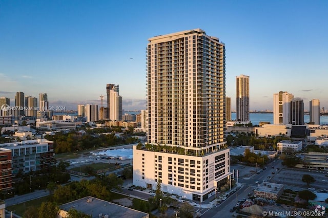 city view featuring a water view