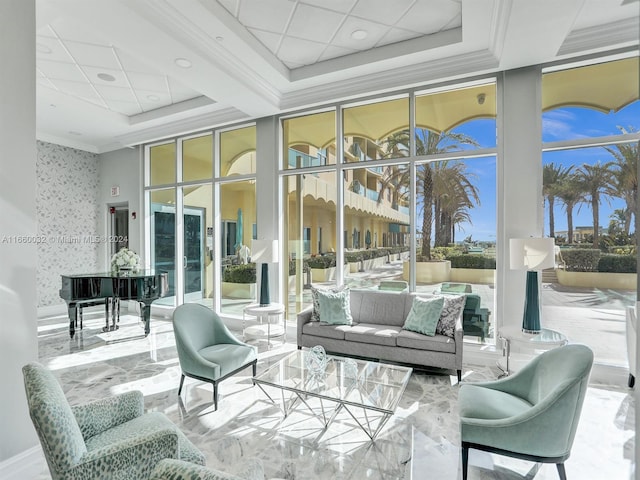 view of sunroom / solarium