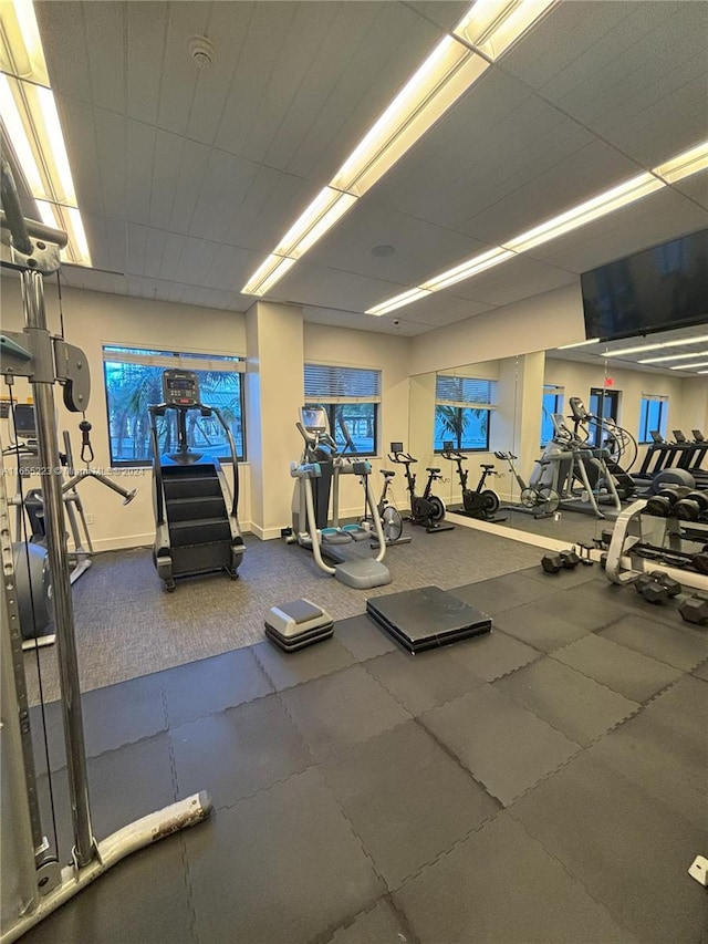 view of workout area