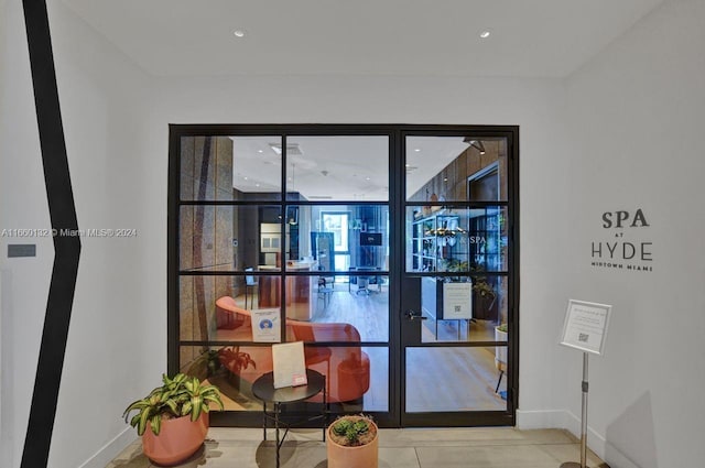 interior space featuring tile patterned floors