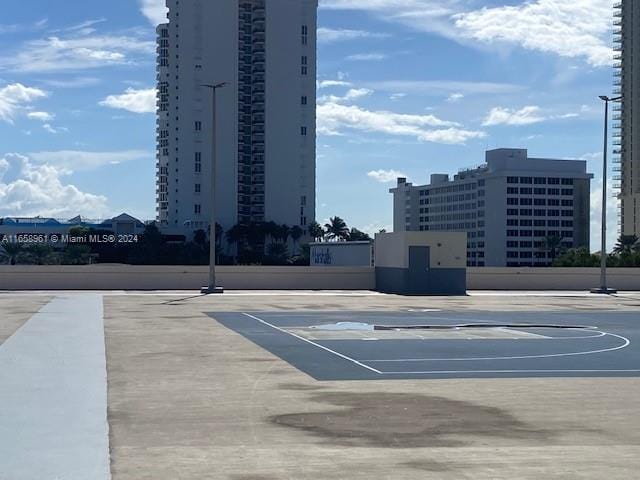 view of basketball court