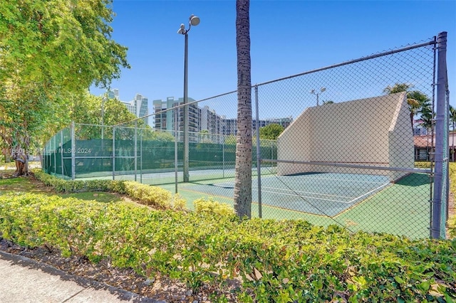 view of tennis court