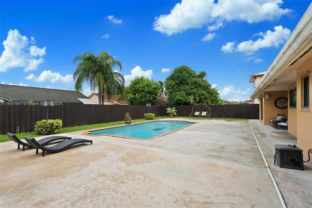 view of pool with a patio area