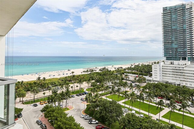 2201 Collins Ave Unit 1201, Miami Beach, FL 33139 - view of water feature with a view of the beach