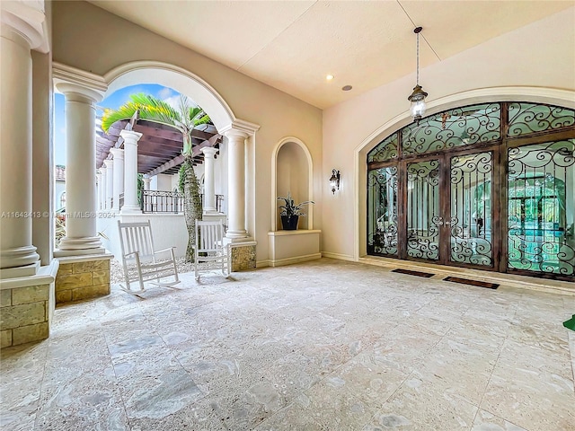 view of foyer entrance