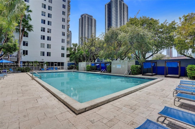 850 N Miami Ave Unit W-1810, Miami, FL 33136 - community pool with fence and a patio
