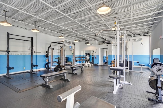 view of exercise room