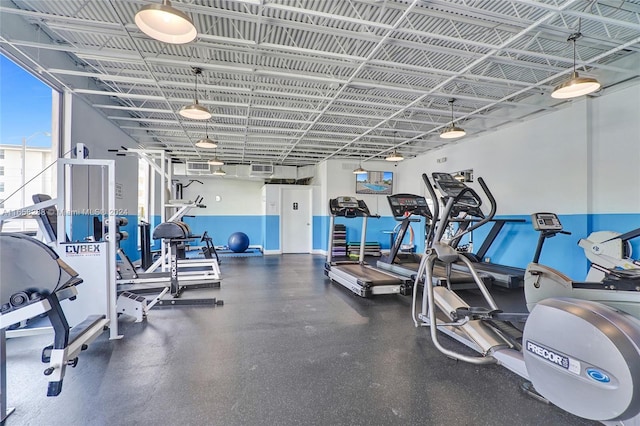 view of workout area