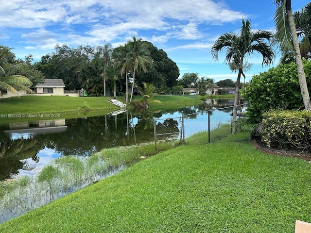 view of water feature